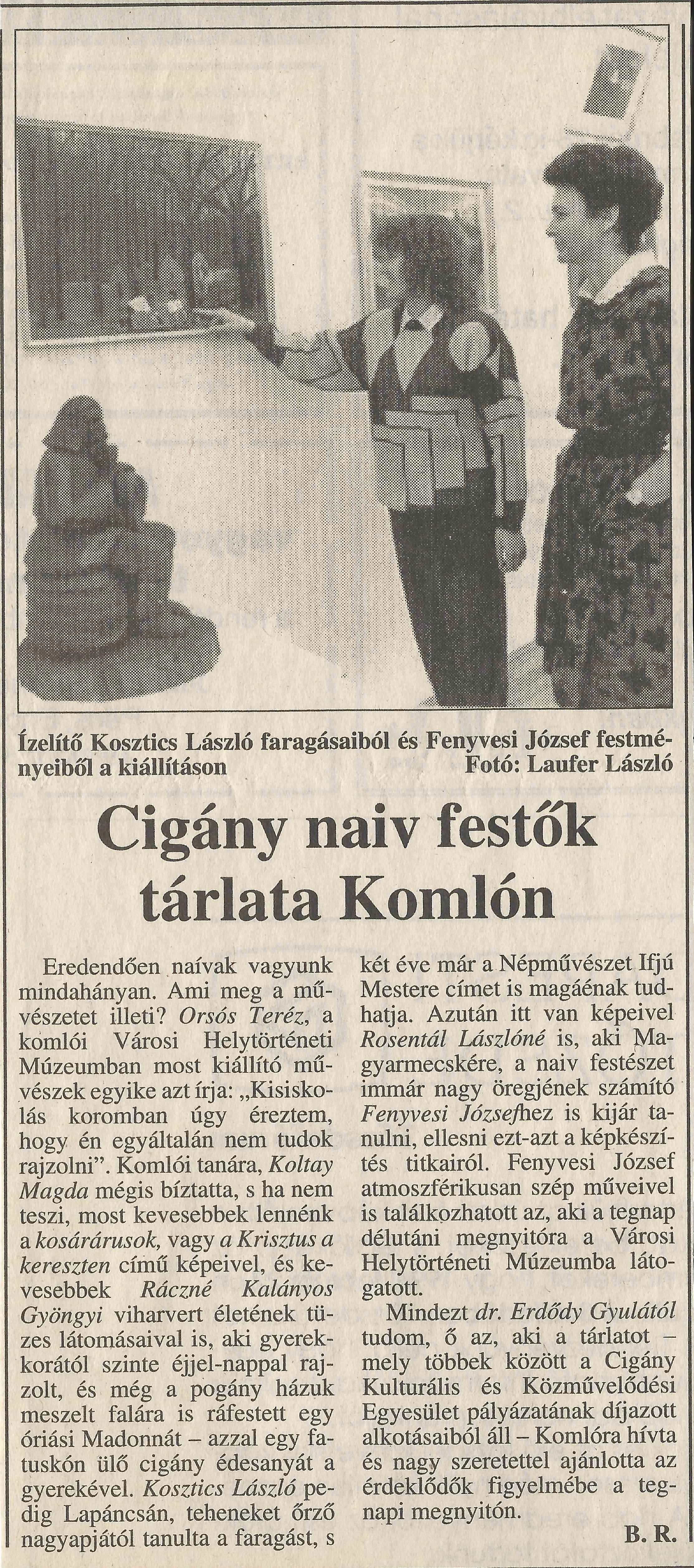 Cigány naiv festők tárlata Komlón