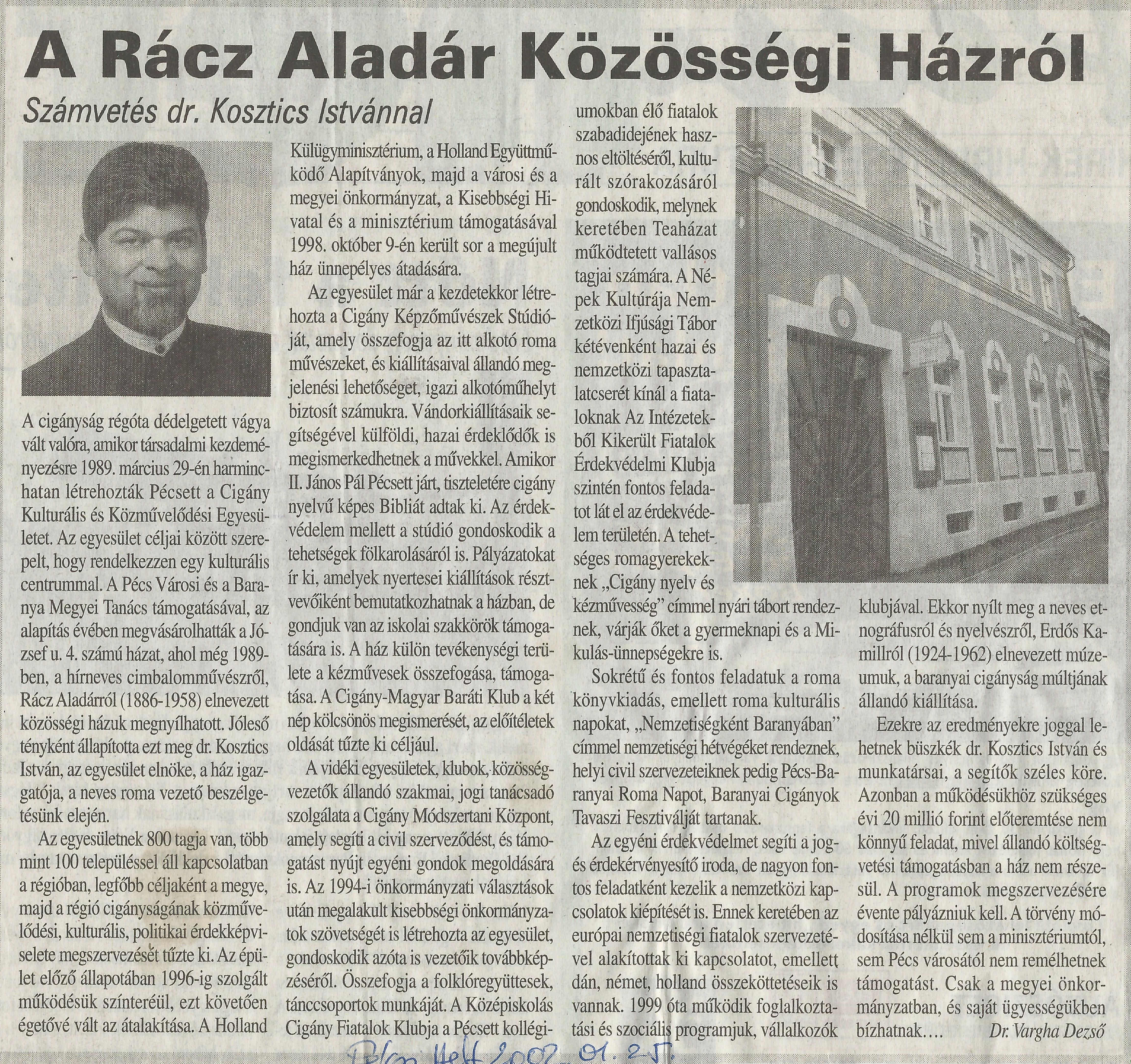 A Rácz Aladár Közösségi Házról