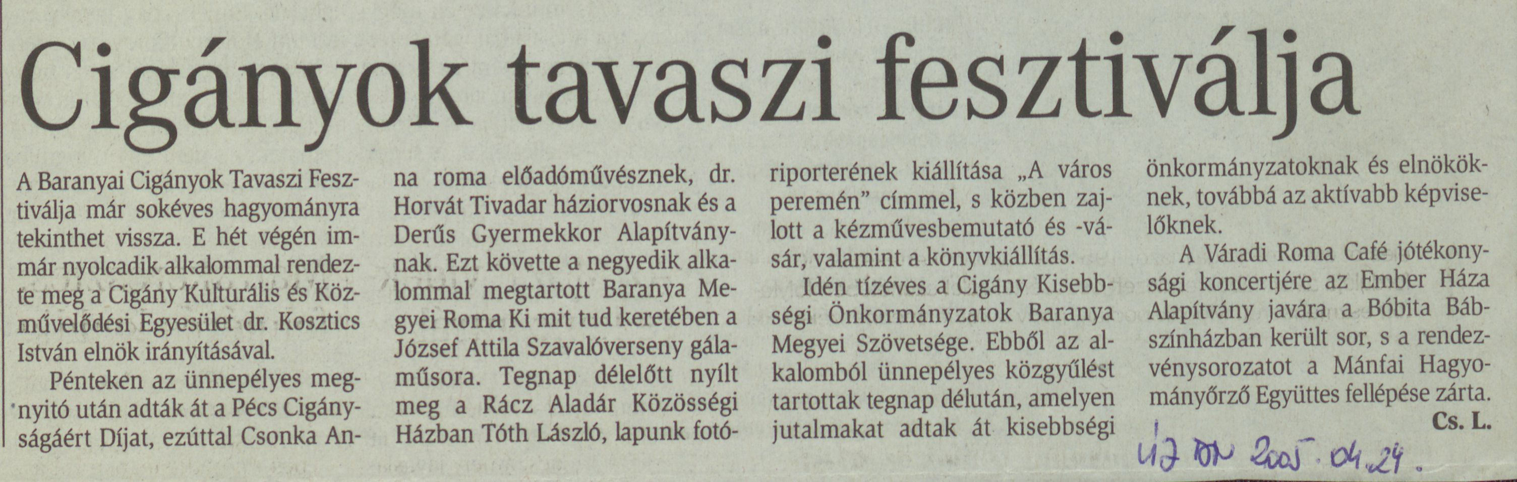 Cigányok tavaszi fesztiválja