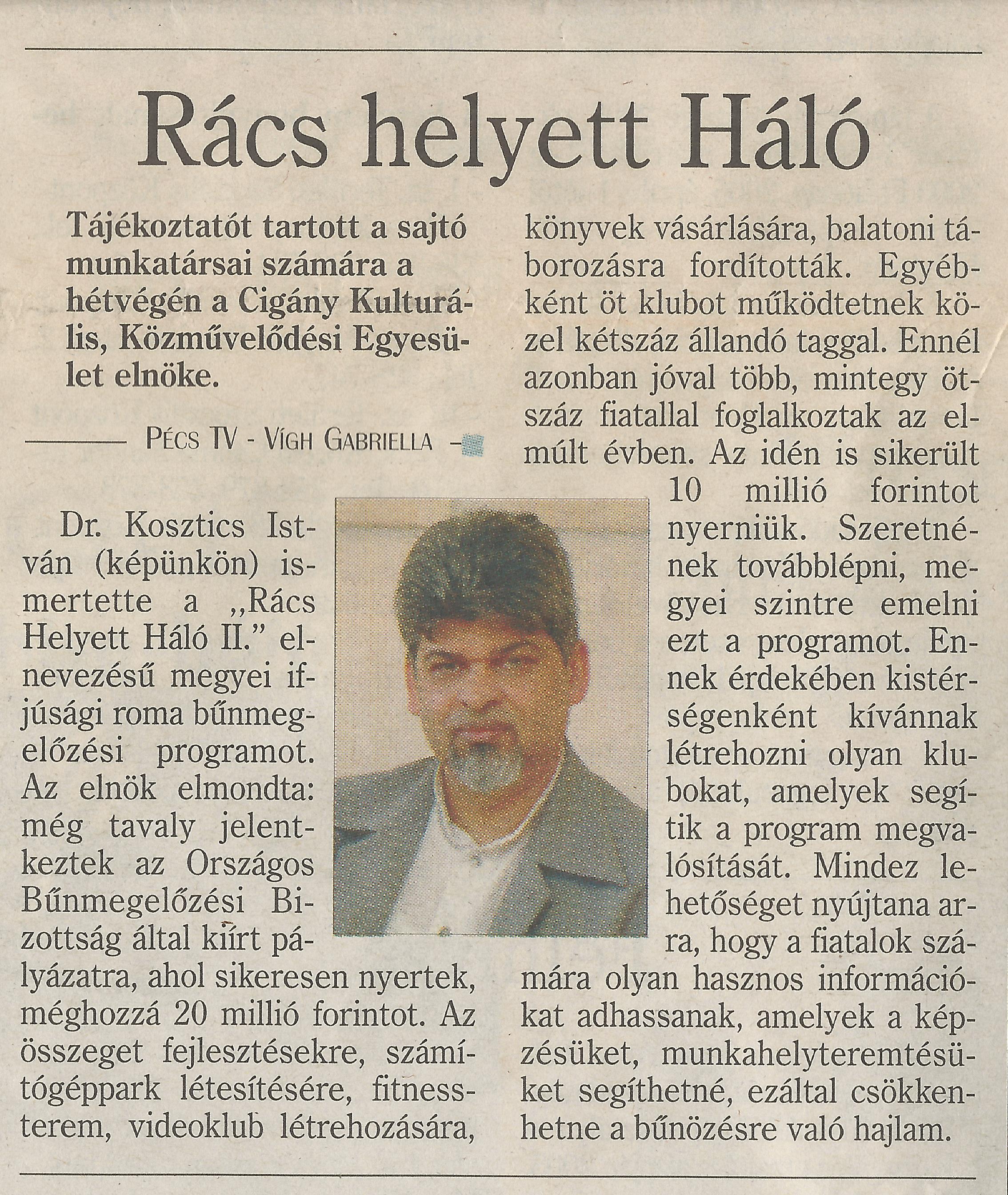 Rács helyett Háló