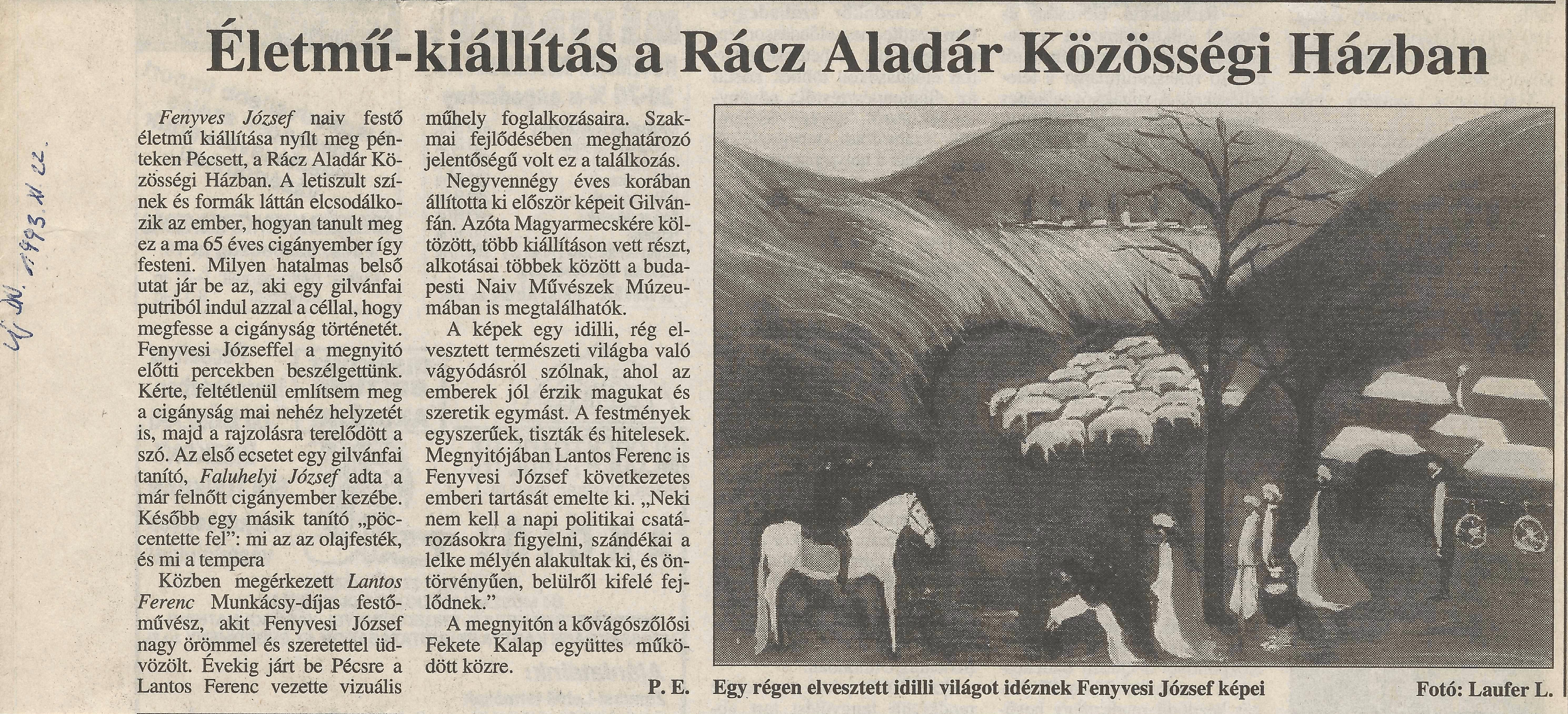 Életmű - kiállítás a Rácz Aladár Közösségi Házban