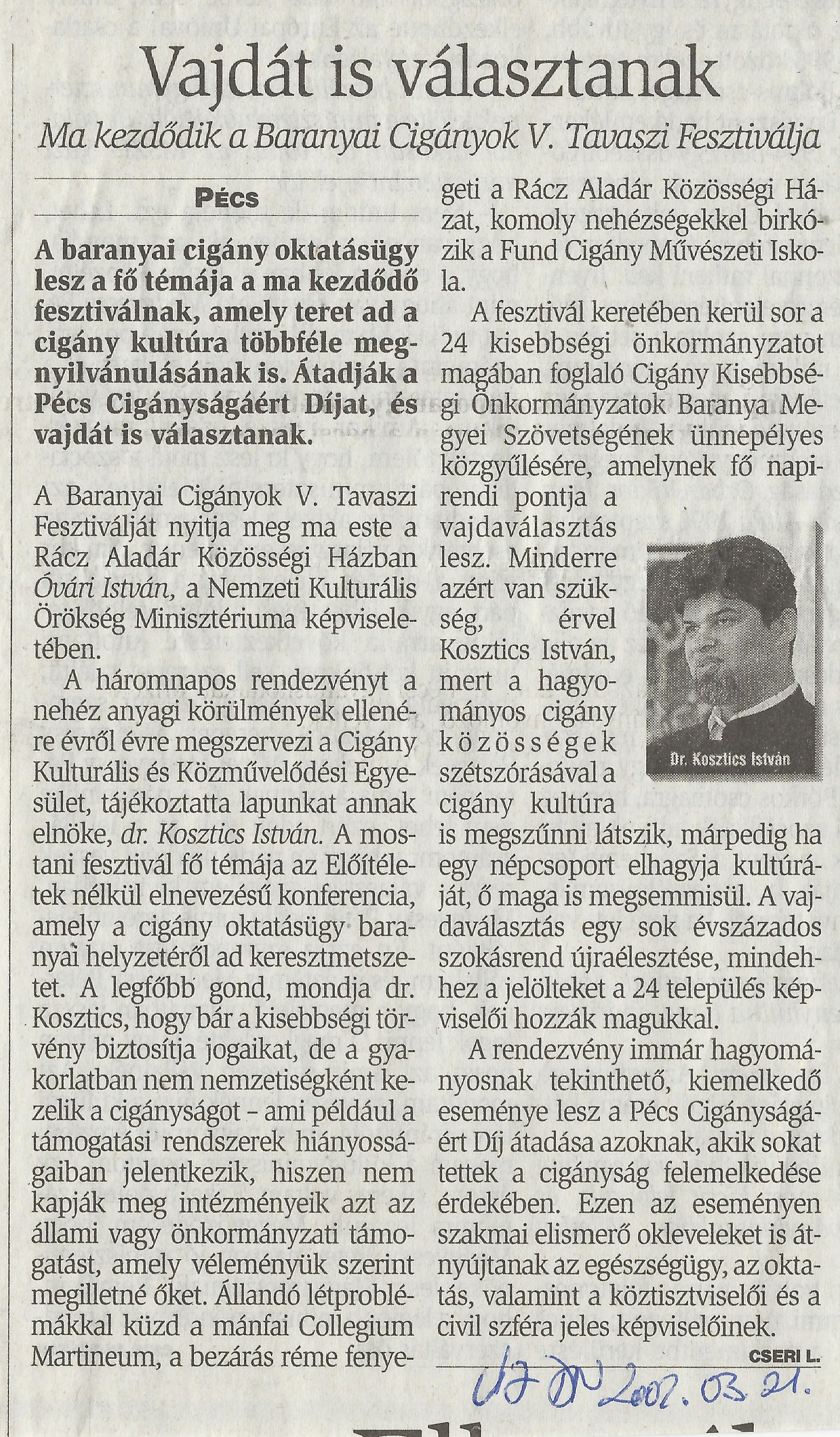 Baranyai Cigányok V.Tavaszi Fesztiválja