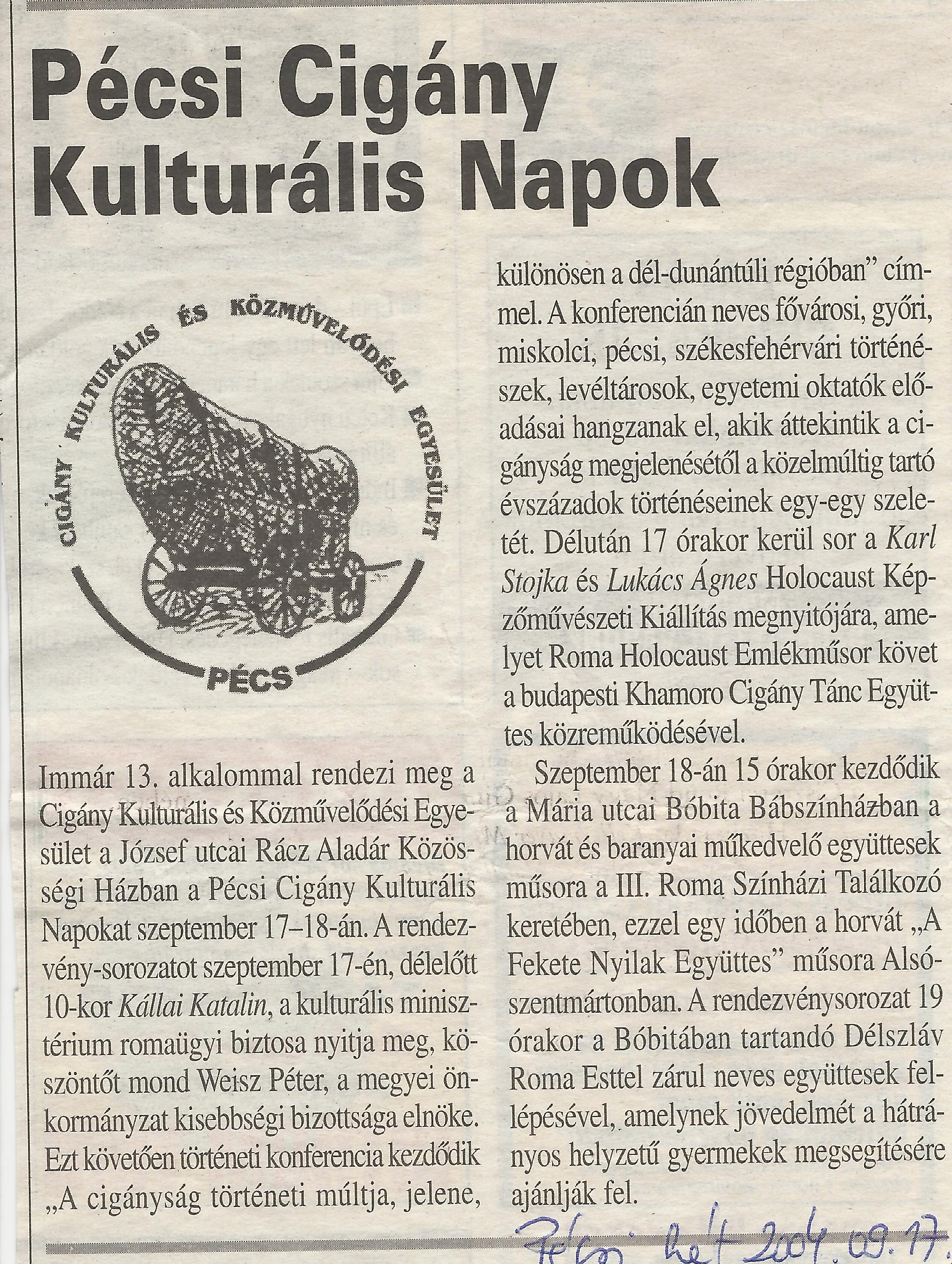 Pécsi Cigány Kulturális Napok