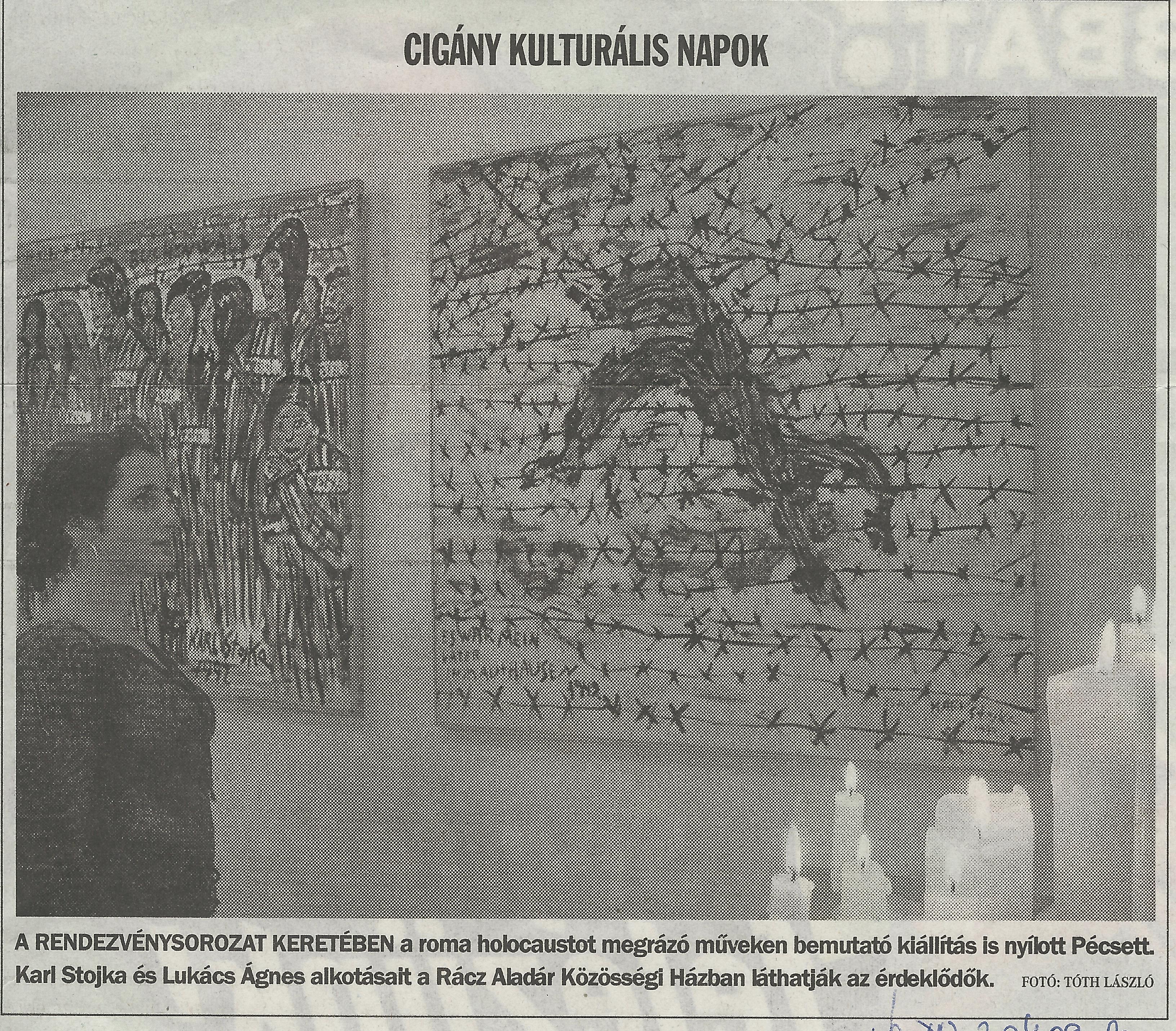 Cigány Kulturális Napok - Roma Holocaust