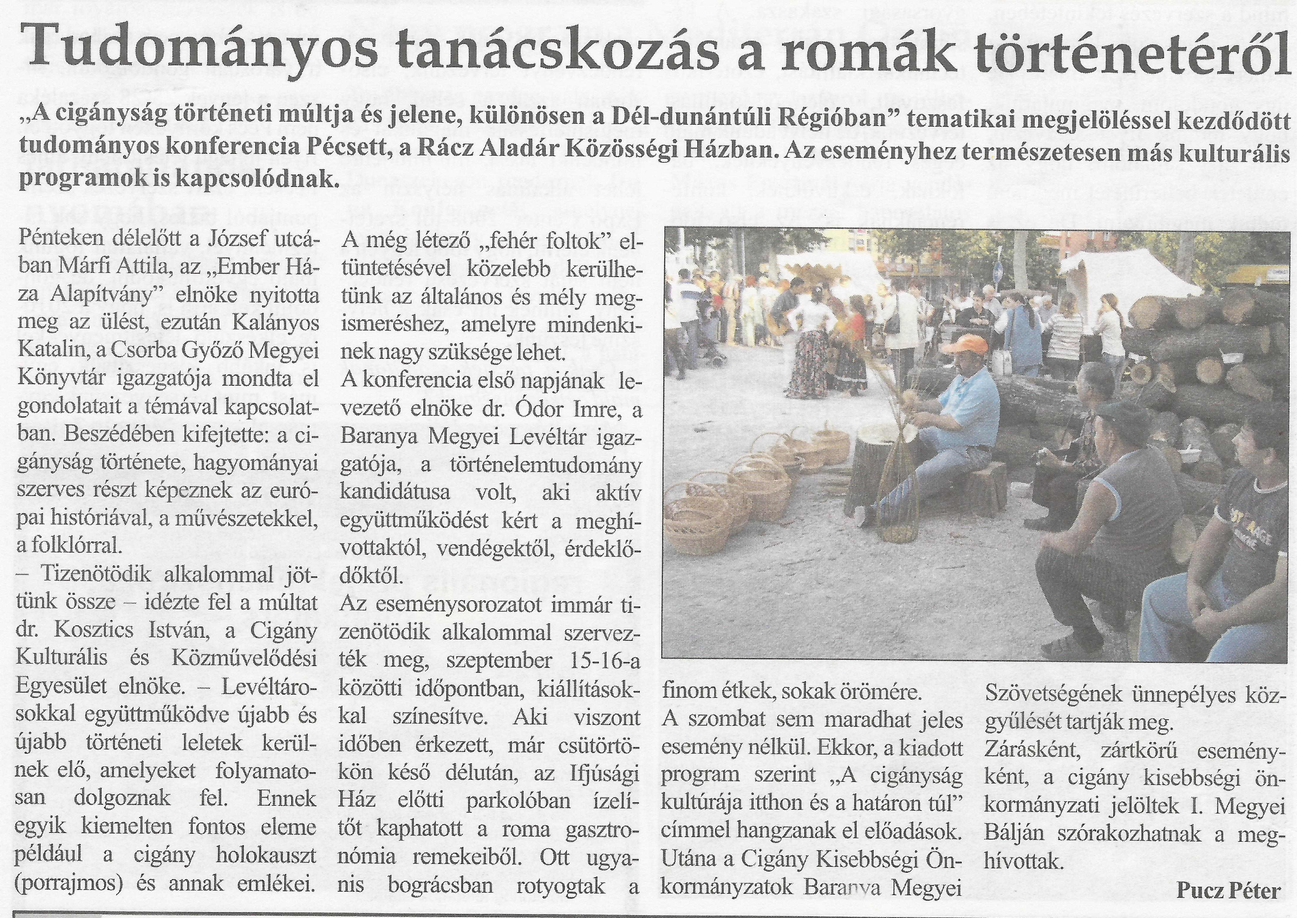 Tudományos tanácskozás a romák történetéről