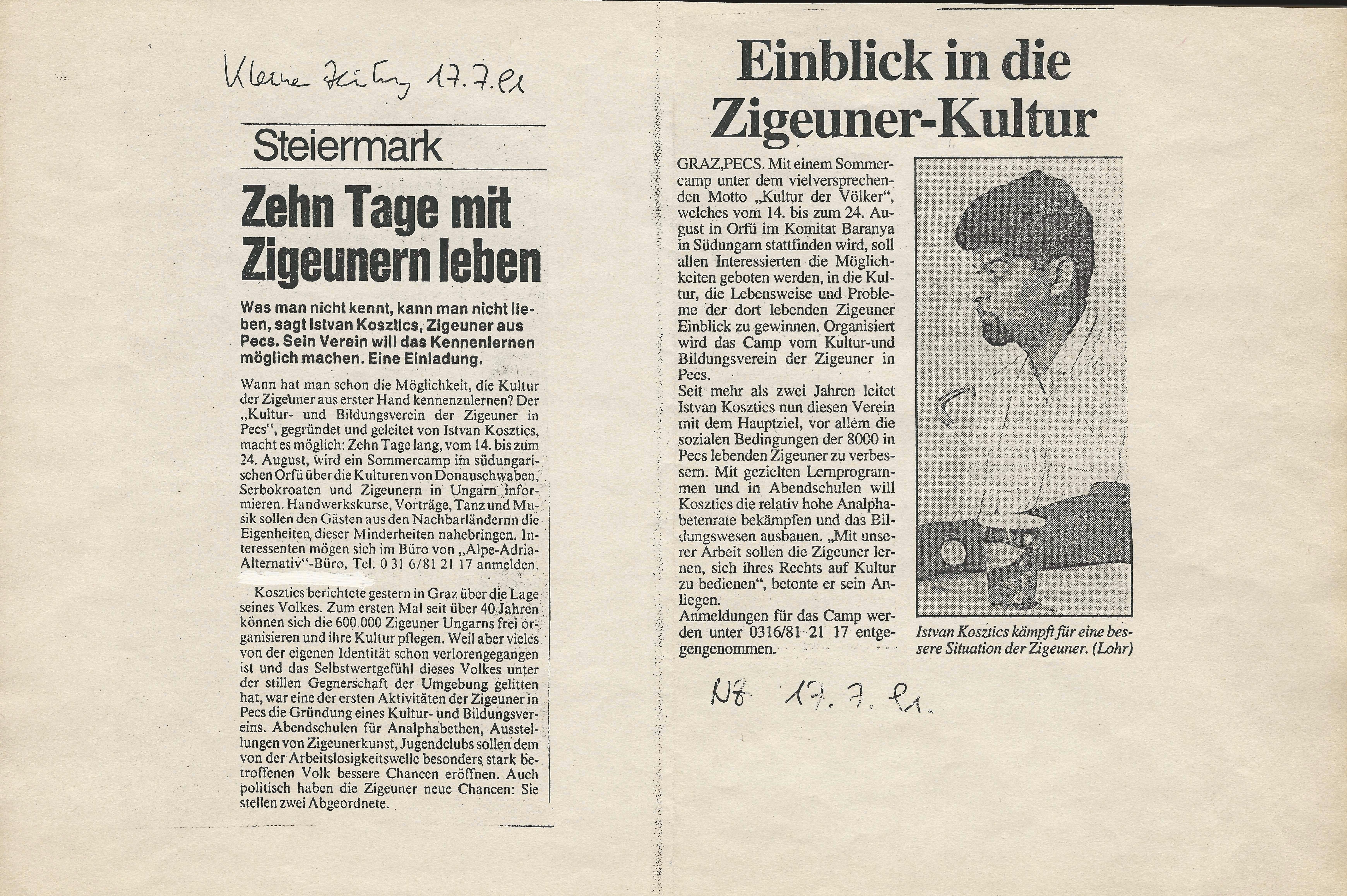 Einblick in die Zigeuner-Kultur