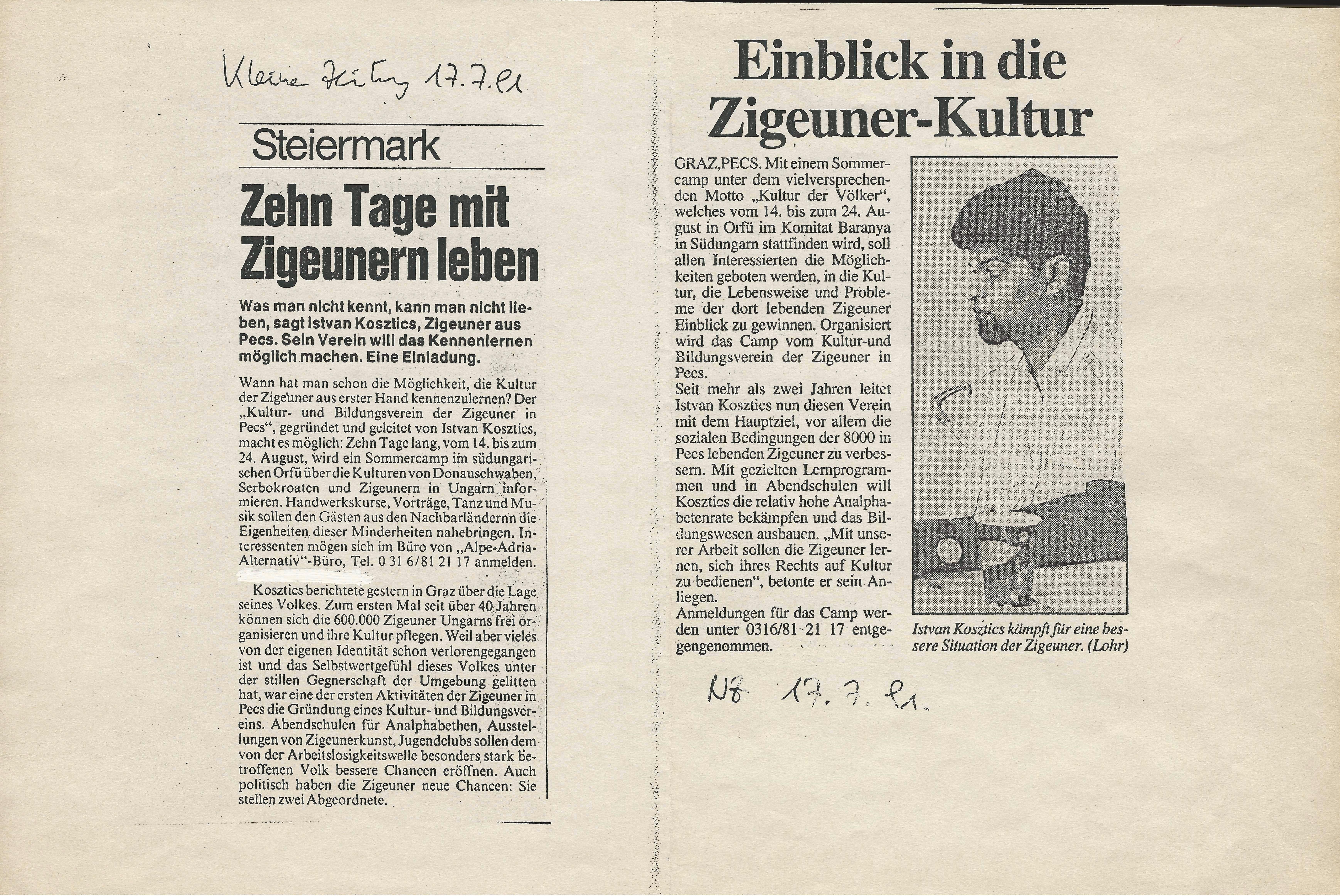 Einblick in die Zigeuner-Kultur