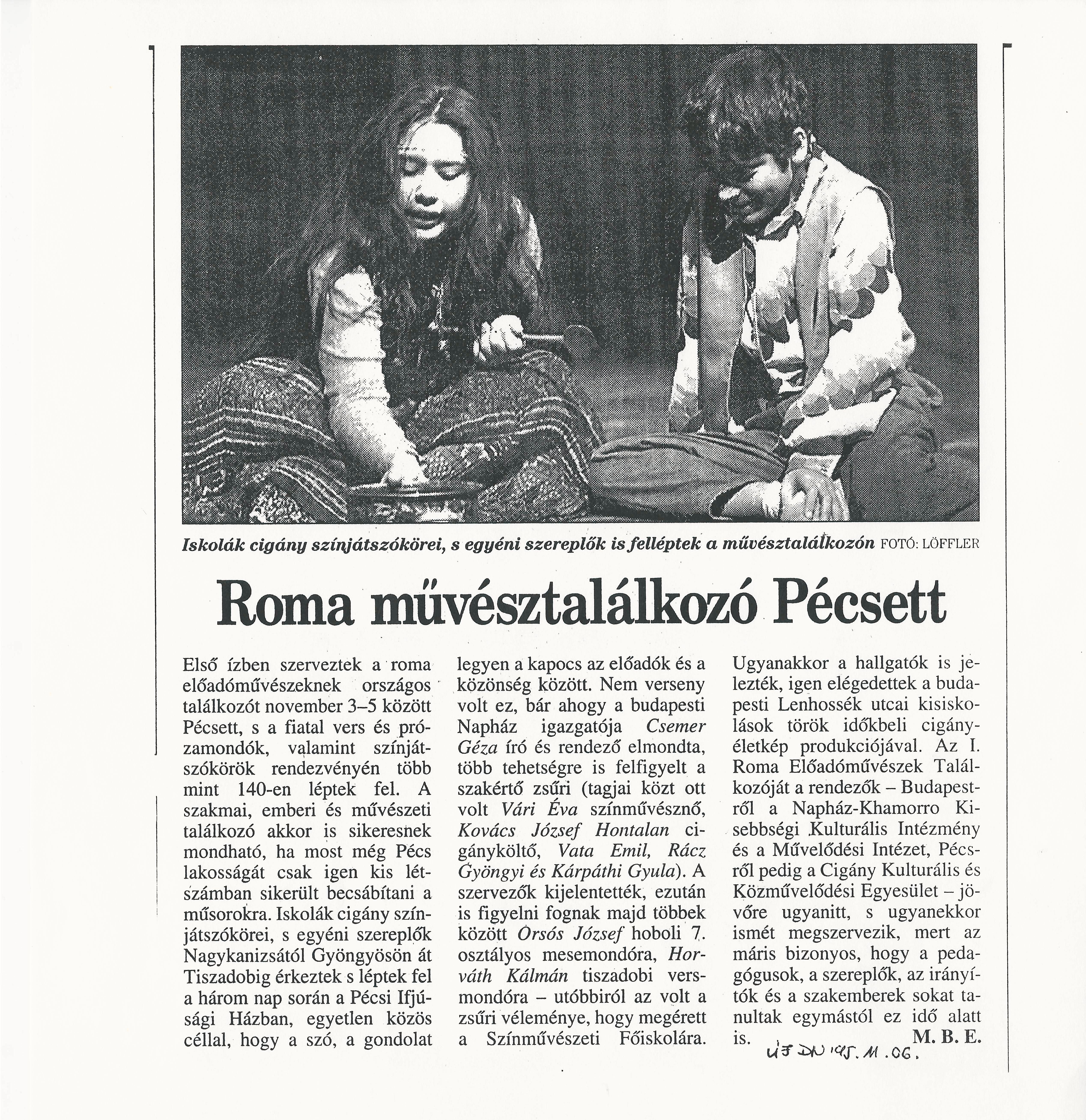 Roma művésztalálkozó Pécsett