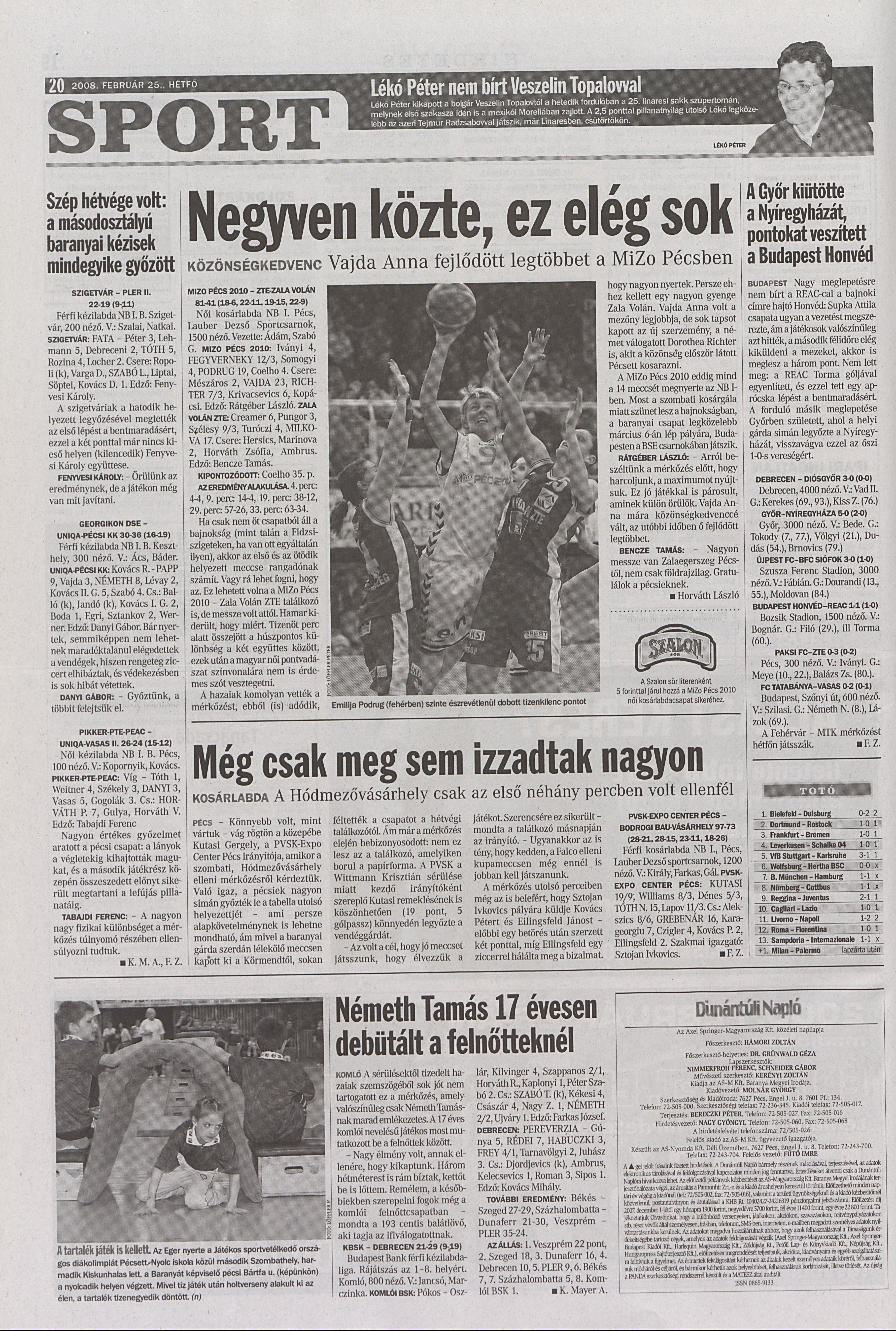 MiZo-Pécs 2010 - Zala Volán ZTE 59-32